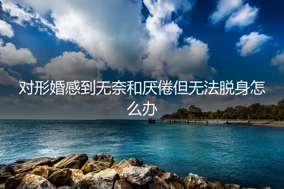 形婚困局：感到无奈与厌倦却无法脱身，如何破局？
