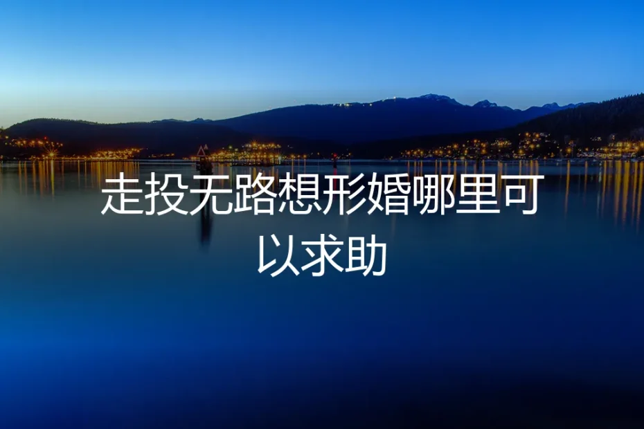 走投无路想形婚，哪里可以求助？一份清醒的风险与路径指南