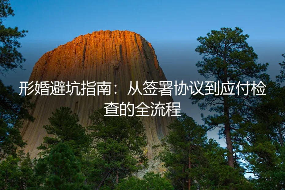 形婚避坑指南:从签署协议到应付检查的全流程