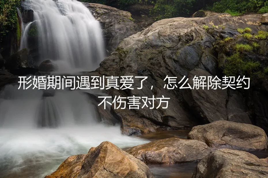 契约之外的心动:当形婚遇上真爱,如何体面转身