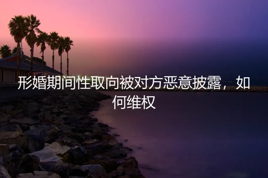 形婚期间性取向遭恶意披露,如何有效维权与防范风险