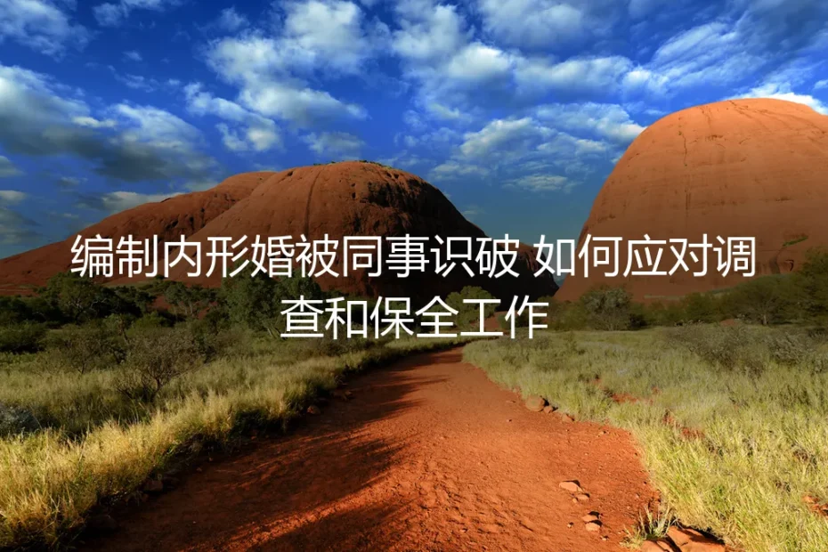 编制内形婚被同事怀疑?深度剖析应对调查与保全工作的策略