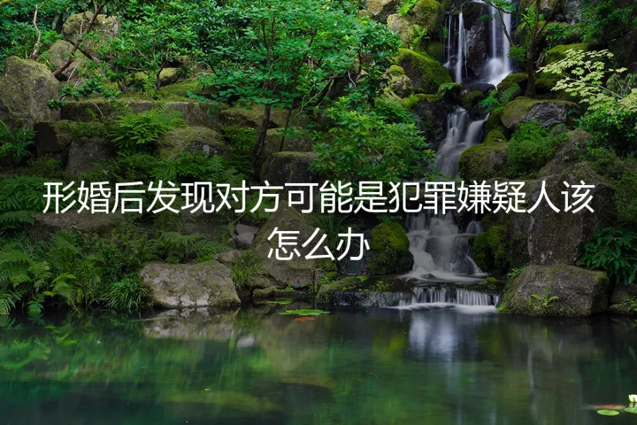 形婚背后:当协议伴侣疑似涉案,如何守住法律与情感底线?