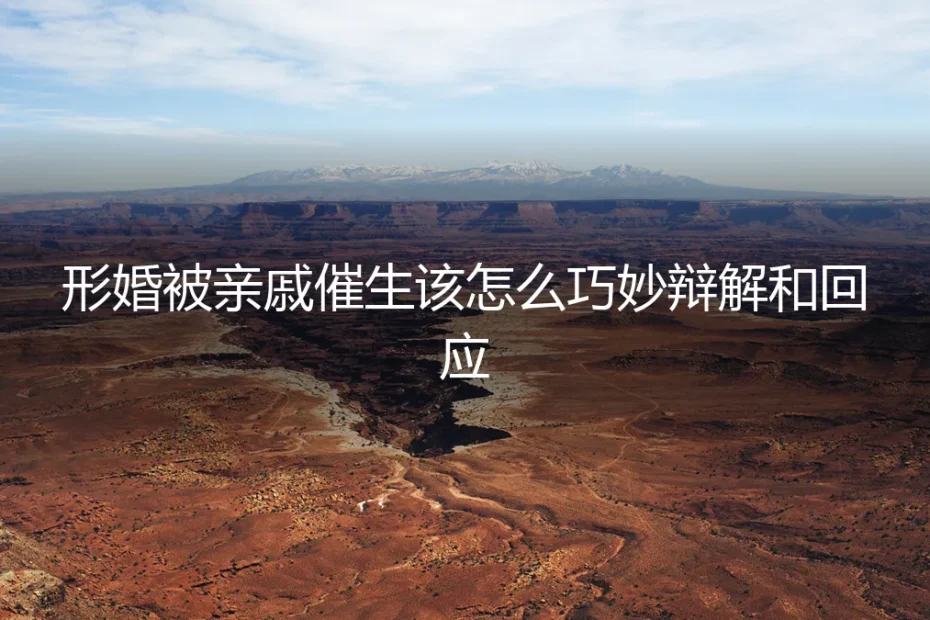 形婚后被亲戚催生?保姆级应对指南与避坑策略