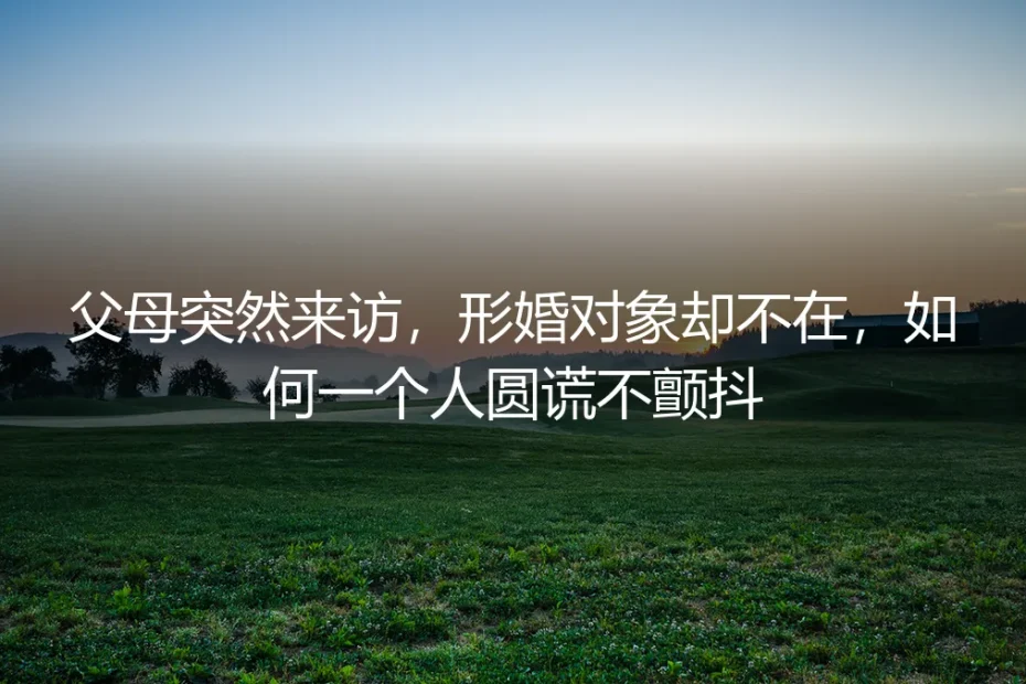 形婚避坑实操指南:当父母突然来访,如何独自应对并完美圆谎