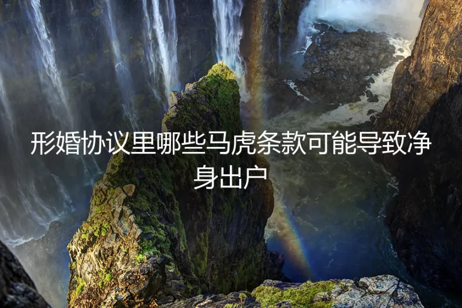 形婚协议避坑指南:警惕这些马虎条款,避免“净身出户”风险