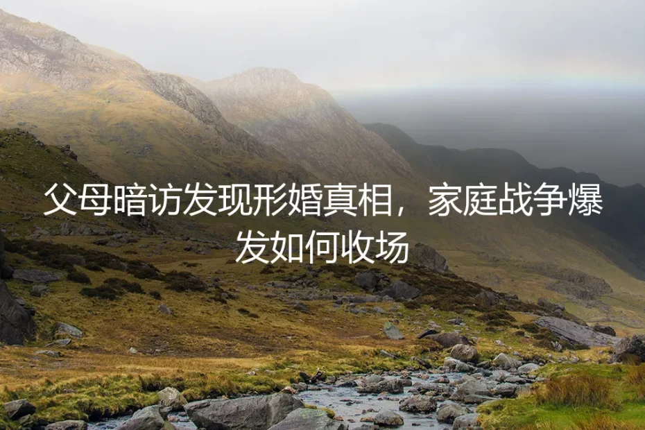 父母突袭识破形婚真相:家庭风暴后的危机处理与关系重建