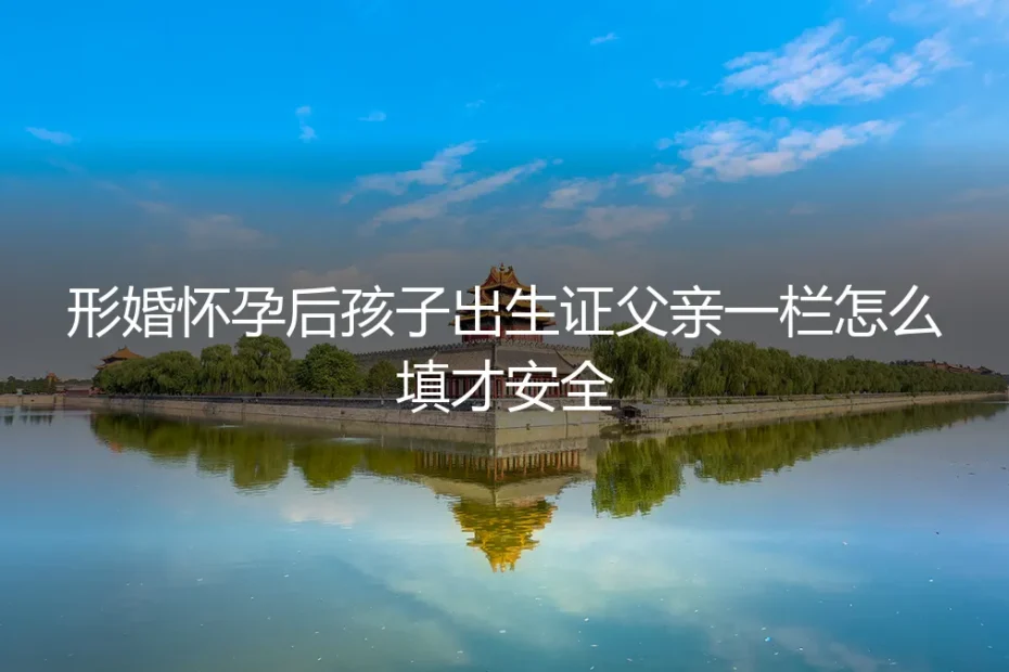 形婚怀孕后，孩子出生证父亲一栏怎么填才安全？保姆级避坑指南