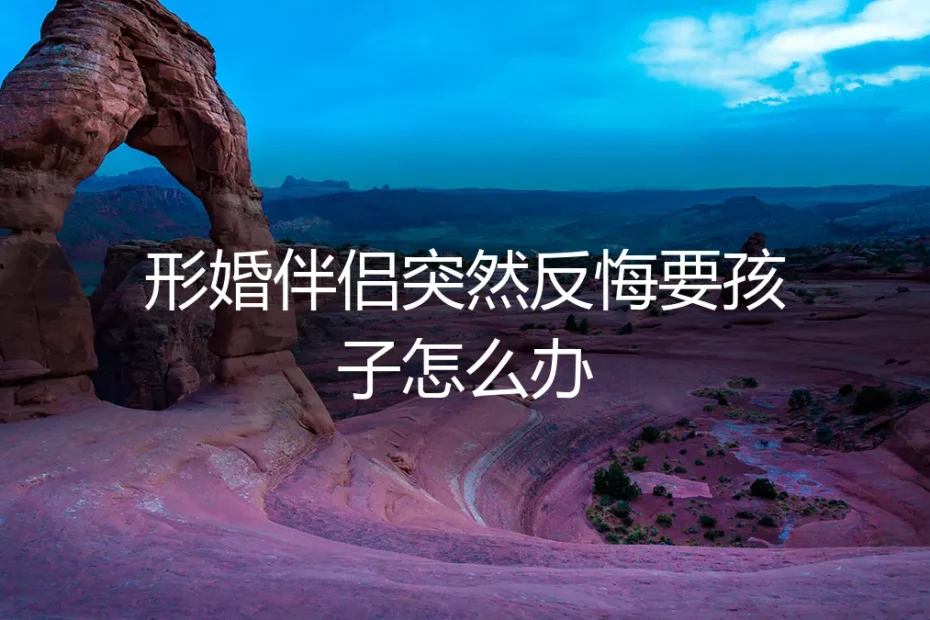 形婚伴侣突提生育要求:当纸面协议遭遇现实冲击波