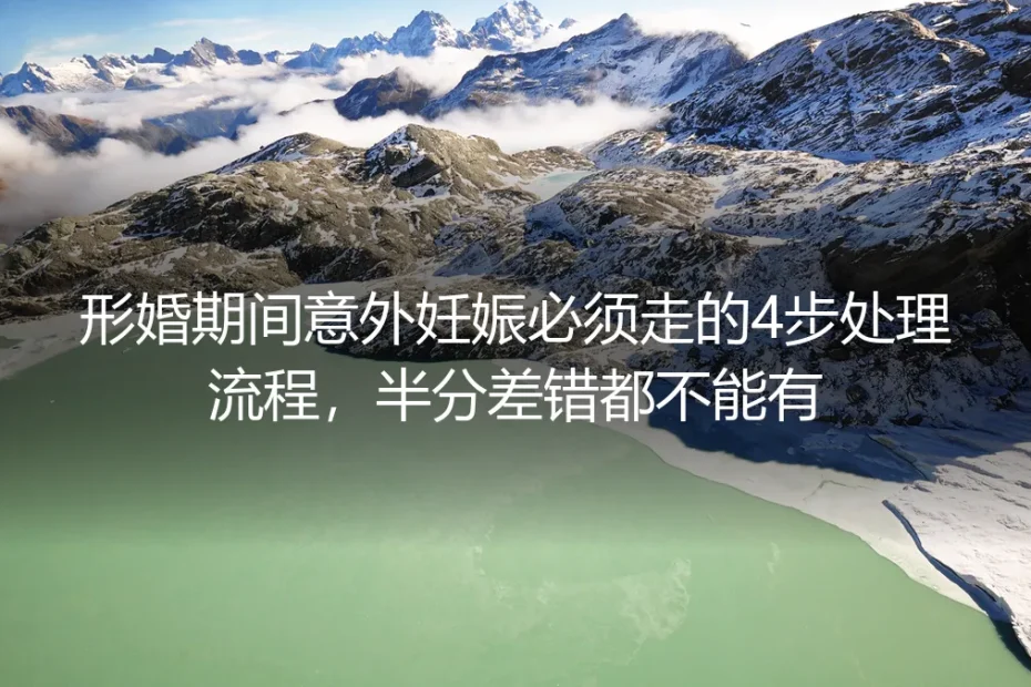 形婚期间意外妊娠实操指南:必须走的4步零差错处理流程,半分差错都不能有