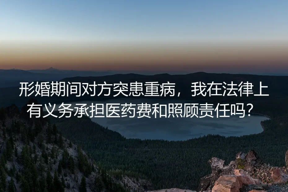 形婚对方突患重病责任深度FAQ:你必须厘清的法律义务与风险边界