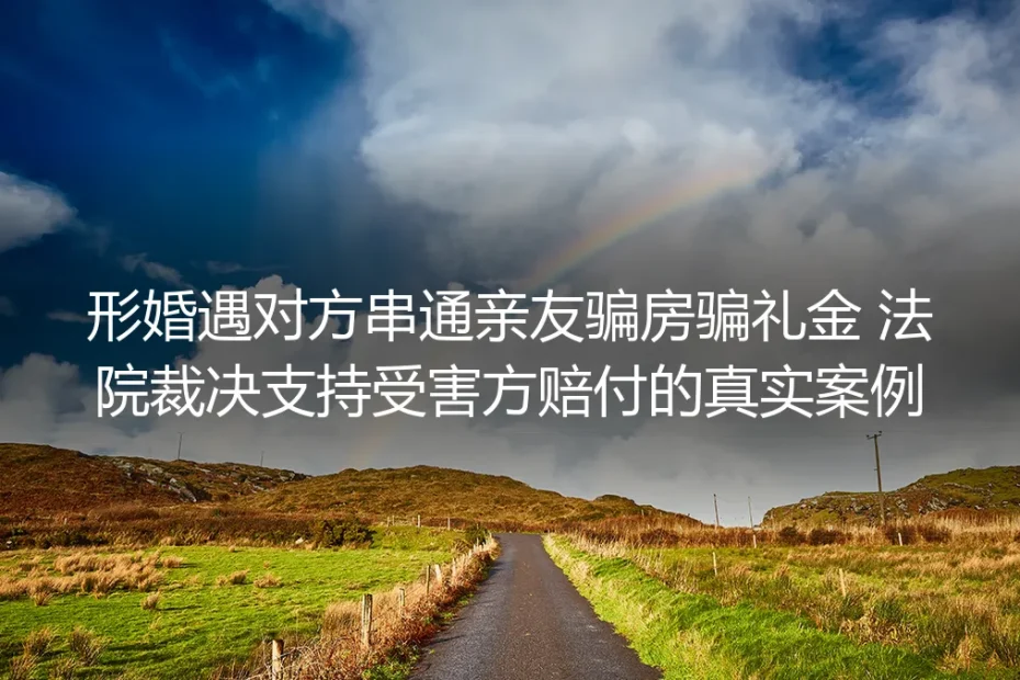 形婚遇对方串通亲友骗房骗礼金：法院胜诉判例里的风险避坑指南