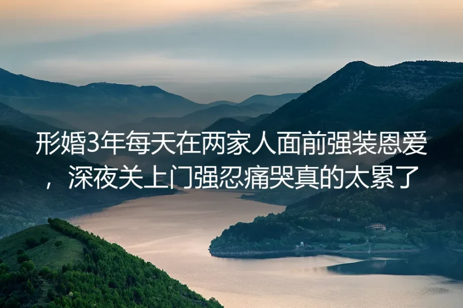 形婚第三年的年夜饭，我攥着排卵试纸在厕所哭到春晚散场