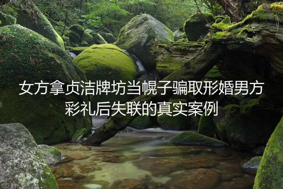 形婚骗局警示:以“守贞”为幌子骗取彩礼后失联的真实案例剖析