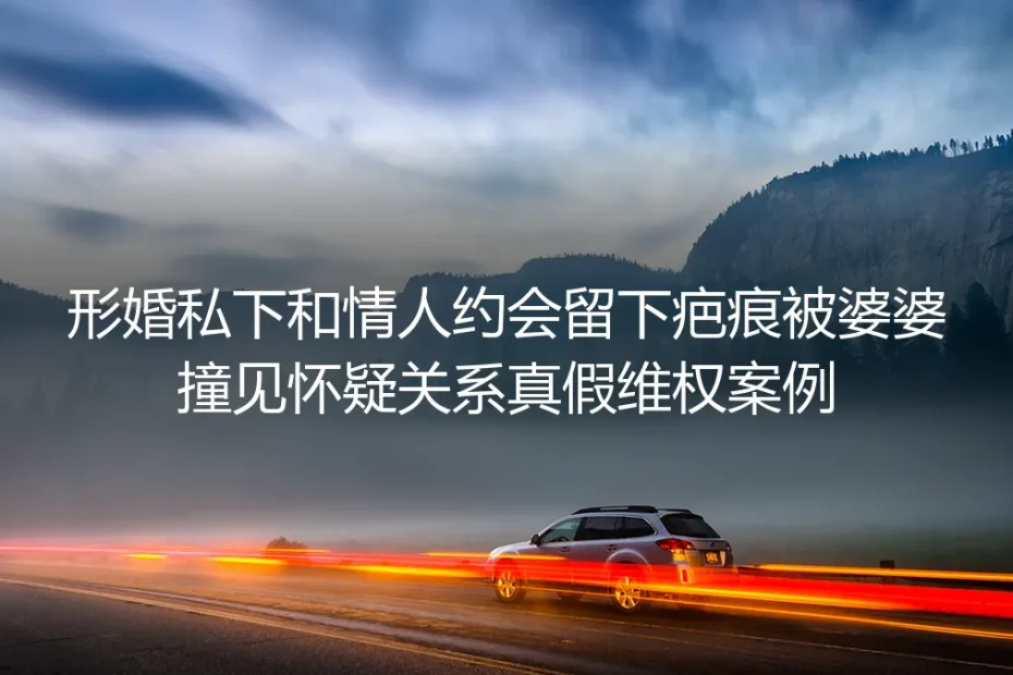 一道疤痕戳破形婚假象：被婆婆撞破后的维权实录