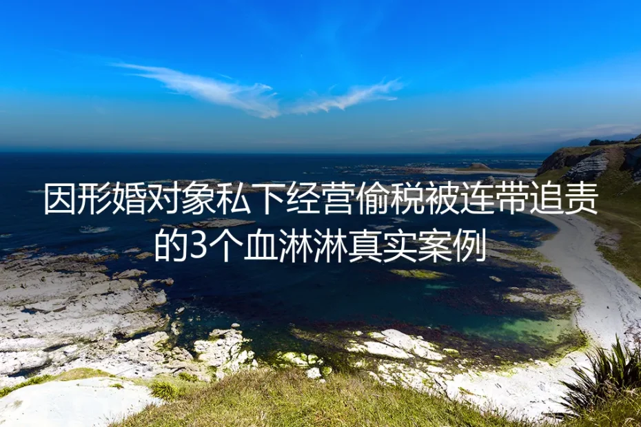 形婚对象私下经营偷税被连带追责？3个真实案例拆解领证背后的隐形债务陷阱