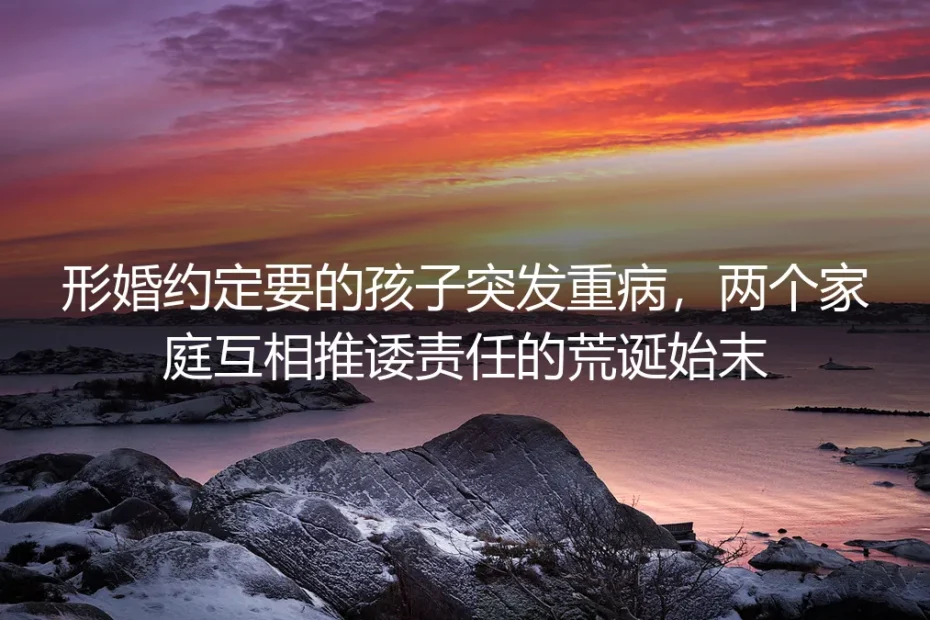 急诊室红灯亮了三小时：我和形婚搭档在推责声里接住了我们的孩子