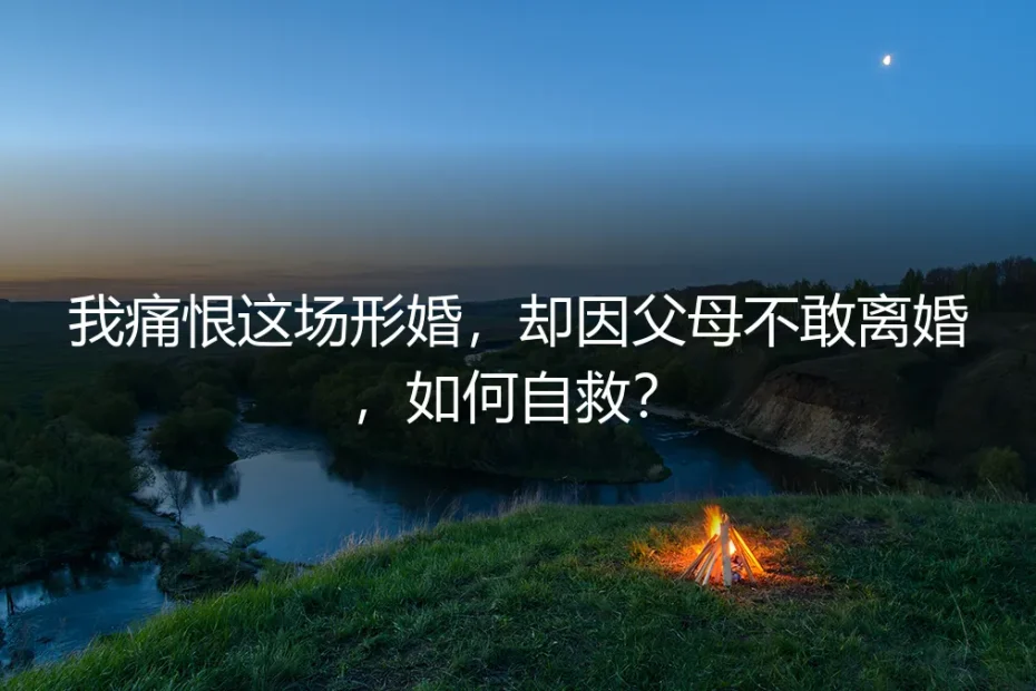 我痛恨这场形婚，却因父母不敢离婚：自救的完整路径
