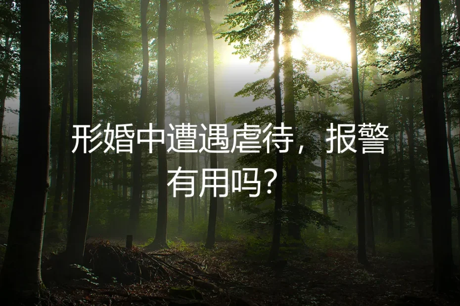 形婚中遭遇虐待,报警有用吗?深度答疑与风险前置指南