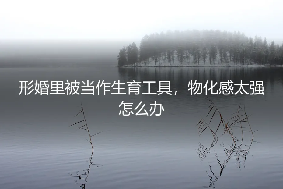 形婚里被当作生育工具,物化感太强怎么办?