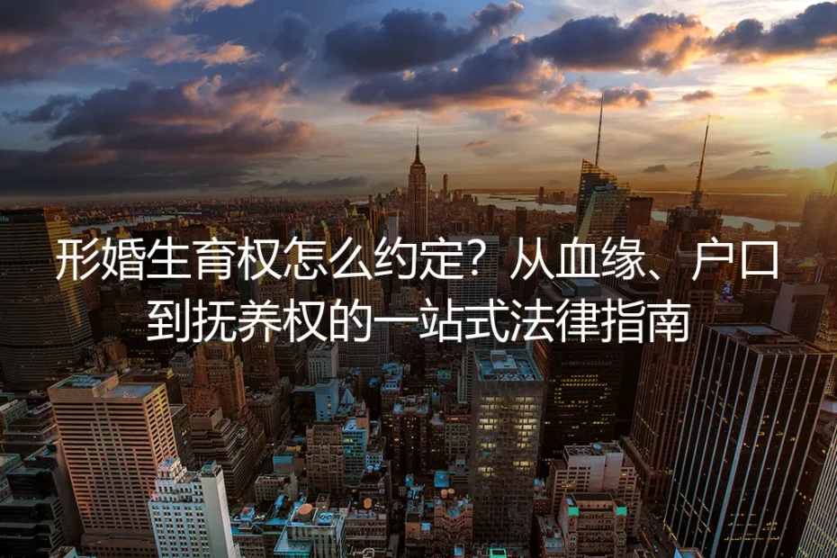 形婚生育权怎么约定?从血缘、户口到抚养权的一站式法律指南