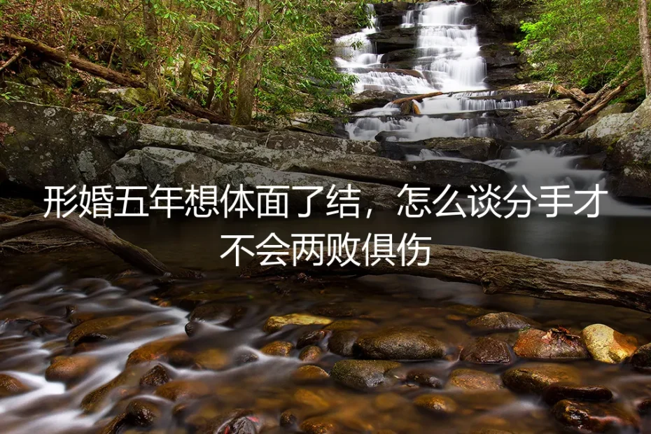 形婚五年想体面了结,怎么谈分手才不会两败俱伤?