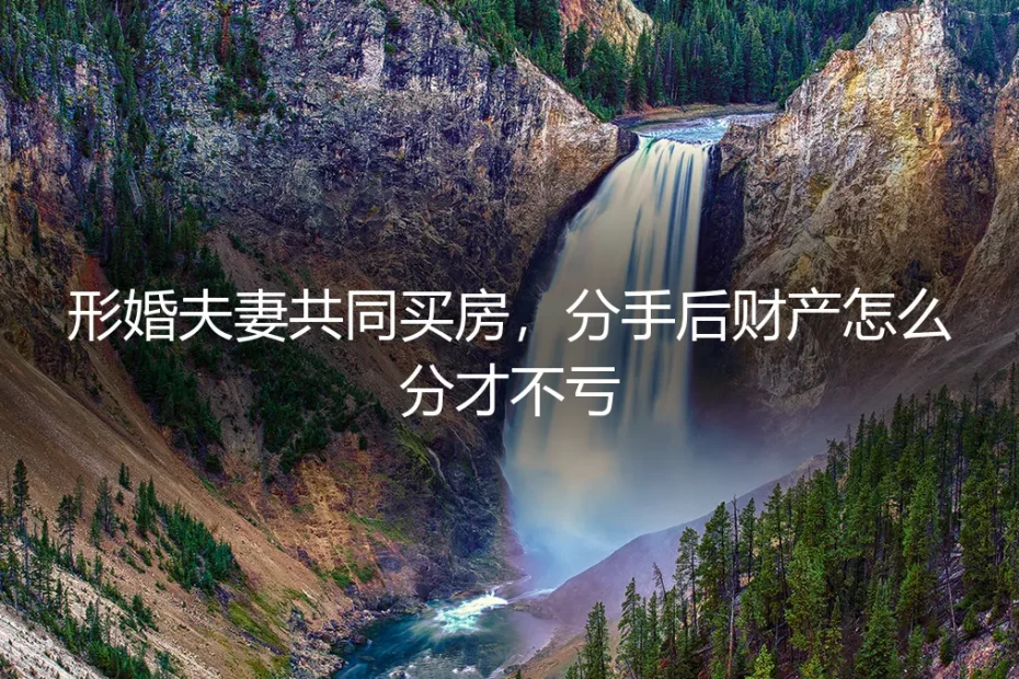 形婚夫妻共同买房,分手后财产怎么分才不亏?保姆级实操避坑指南