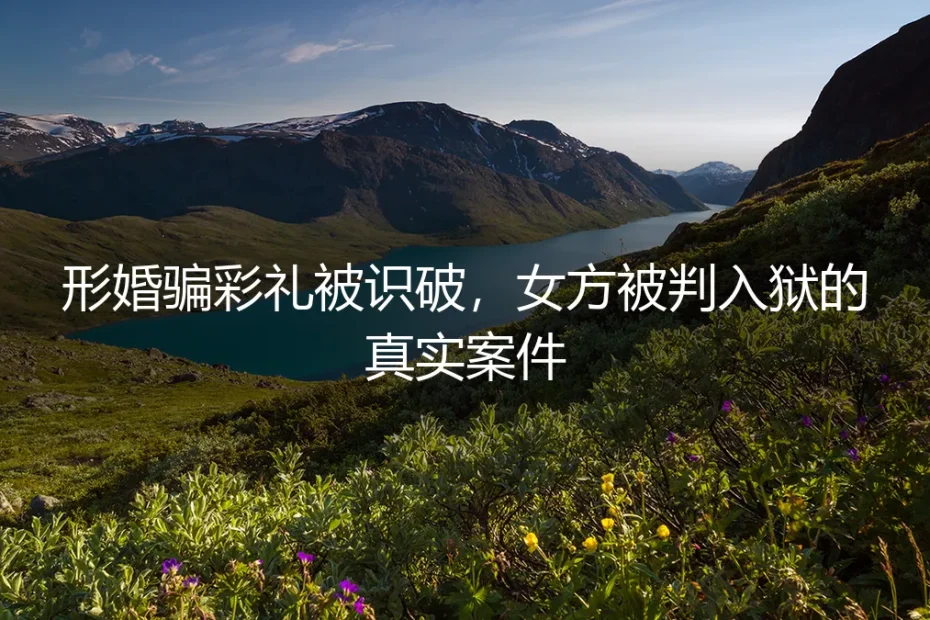 形婚骗彩礼被识破，女方被判入狱的真实案件剖析