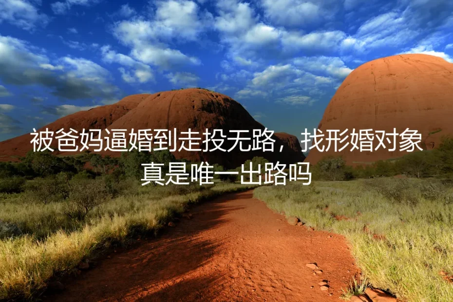被爸妈逼婚到走投无路，找形婚对象真是唯一出路吗？