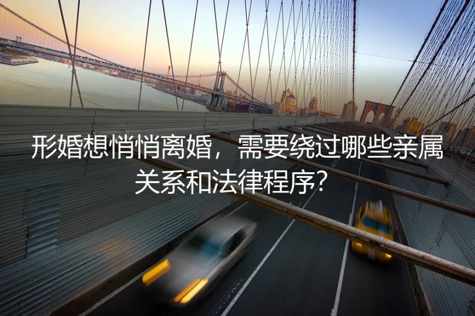 形婚想悄悄离婚?别绕法律程序:保姆级实操避坑指南