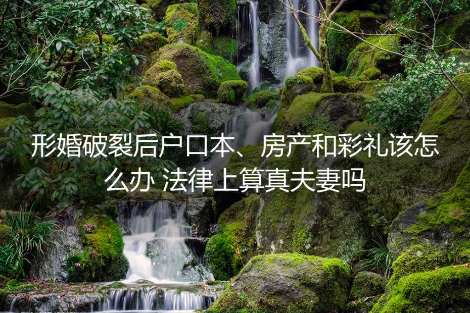 形婚破裂后户口本、房产和彩礼怎么办？法律上算真夫妻吗？